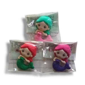 a pack of three high-quality pencil erasers.