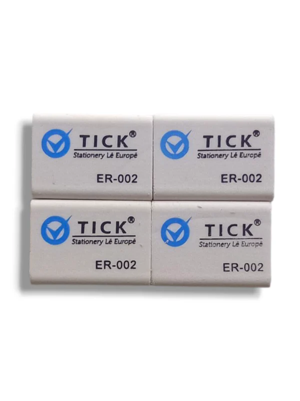 Tick Soft Eraser ER-002 for clean and precise corrections.