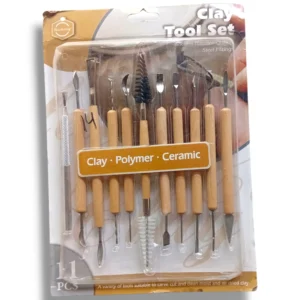 Clay tool set E0380 for sculpting and pottery projects