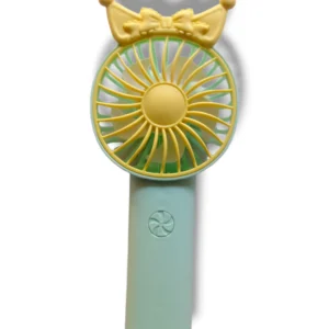 Handheld Fan N97T in use for personal cooling.