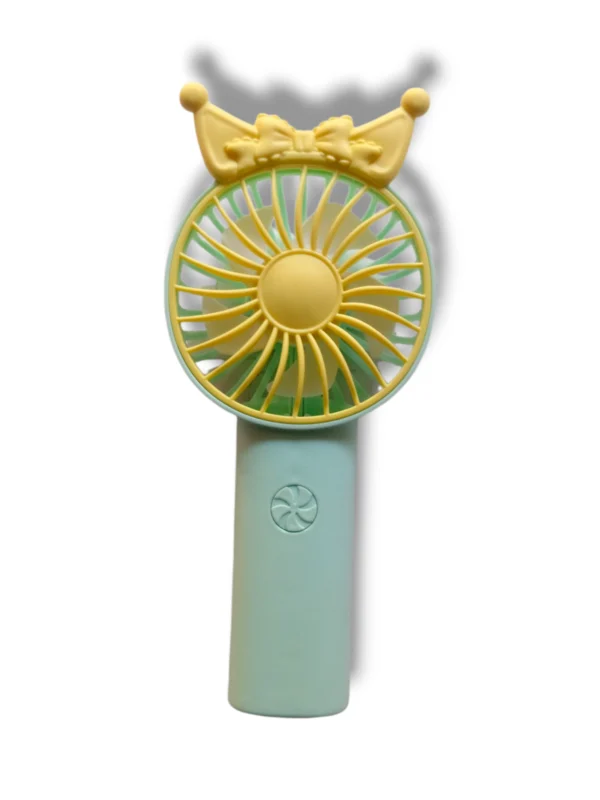 Handheld Fan N97T in use for personal cooling.