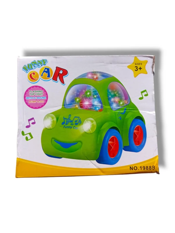 1988B Funny Car in action on the drag strip.