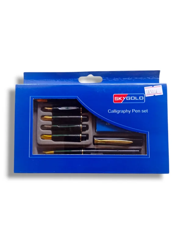 Sky Gold Calligraphy Pen Set S85064 for elegant script writing.