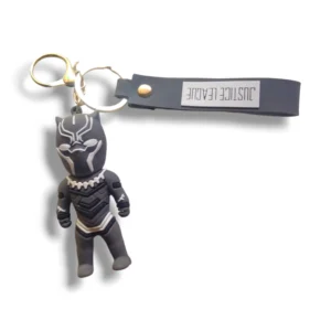 Key chain with durable metal ring and decorative charm