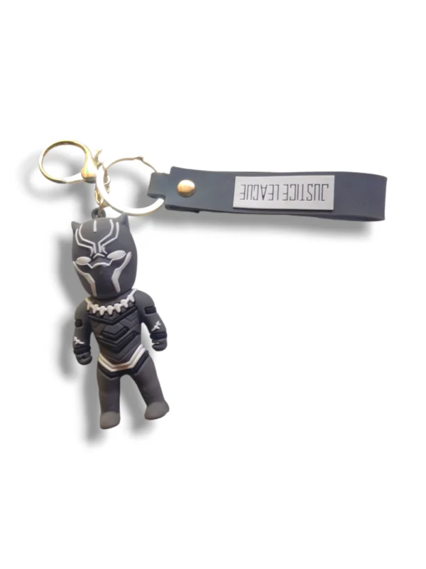 Key chain with durable metal ring and decorative charm