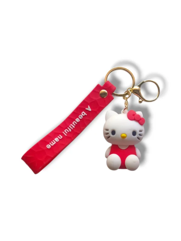 Key chain with keys and accessories