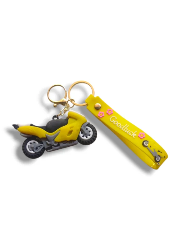 Key chain with durable metal ring and decorative charms