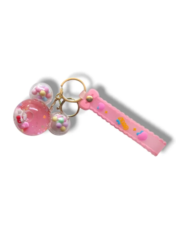 Key chain with keys and charms