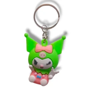 Key chain with keys and accessories