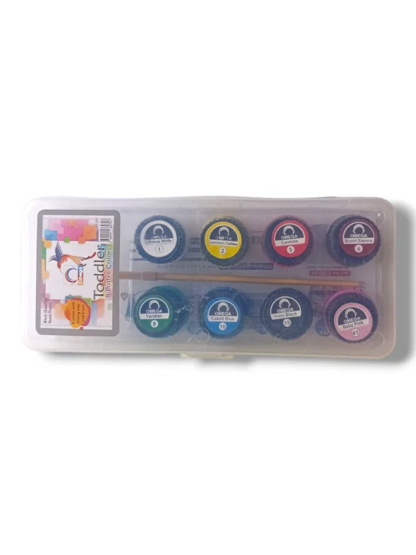 Child painting with vibrant Omega Toddler Poster Colors