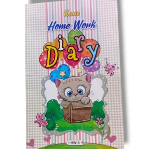 Kanz Home Work Dairy HW-5 Open on a Student's Desk
