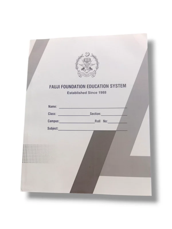 Fauji Foundation Education System Mathematics Notebook