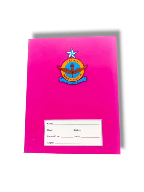 Fazaia Schools & College Pink Maths Notebook