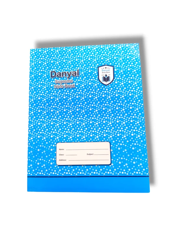 Danyal Supreme Maths Notebook open on a page showing graph paper and mathematical equations.