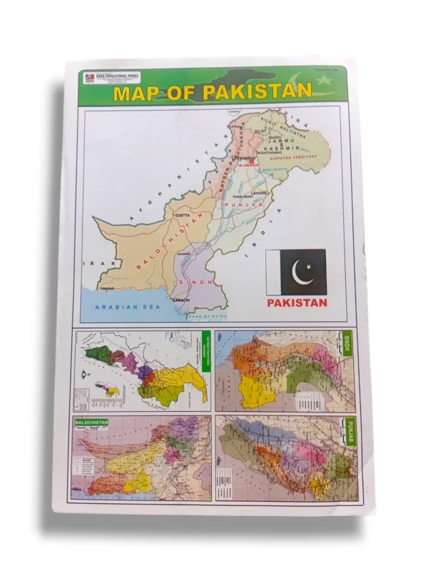 Map of Pakistan showing provinces and administrative regions.