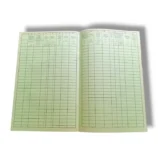 Service book with carbon paper for creating duplicate copies