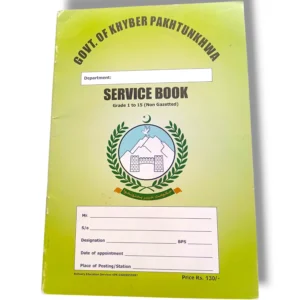 Govt of Khyber Pakhtunkhwa Service Book