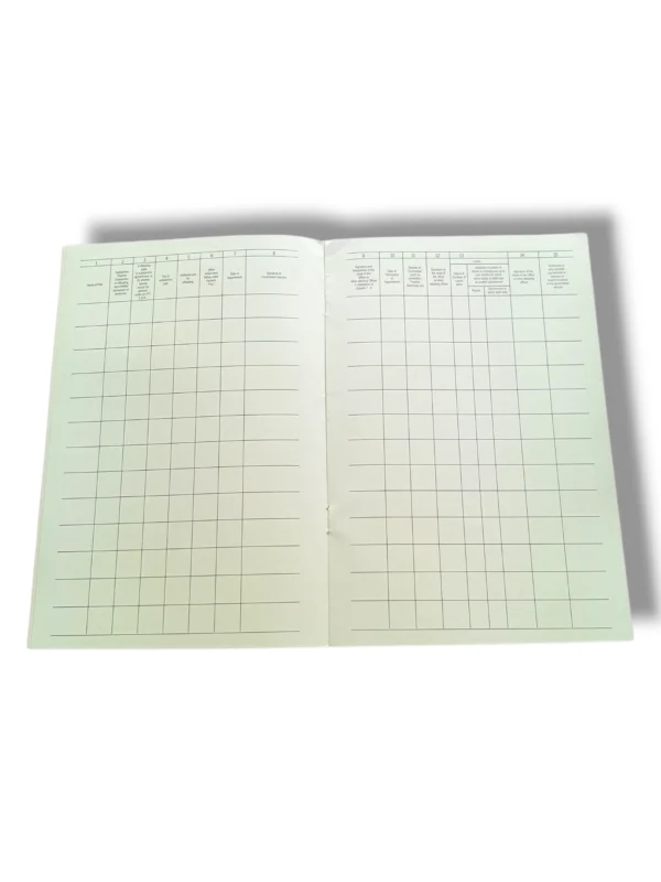 Govt of Khyber Pakhtunkhwa Service Book for employee records.