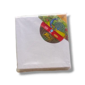 Rivaj Canvas 6x6 makeup bag open and closed view