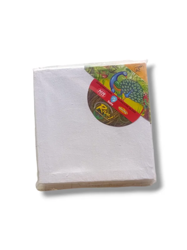 Rivaj Canvas 6x6 makeup bag open and closed view