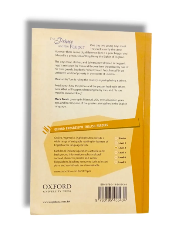 The Prince and the Pauper exchanging clothes in Mark Twain's classic tale.