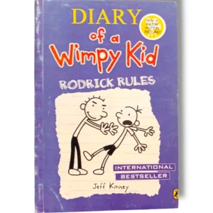 Open Diary of a Wimpy Kid book cover.