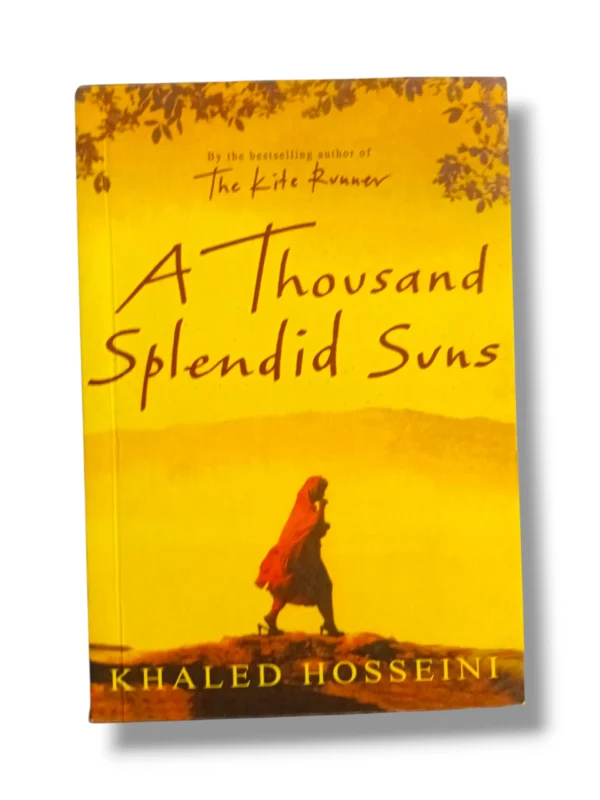 The Kite Runner and A Thousand Splendid Suns book covers by Khaled Hosseini.