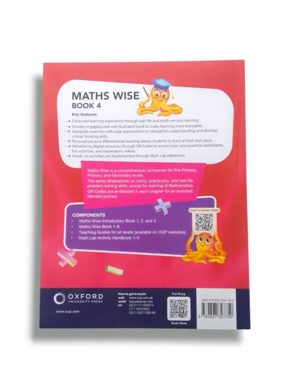 Inside Pages of Oxford Maths Wise 4 Showing Math Activities