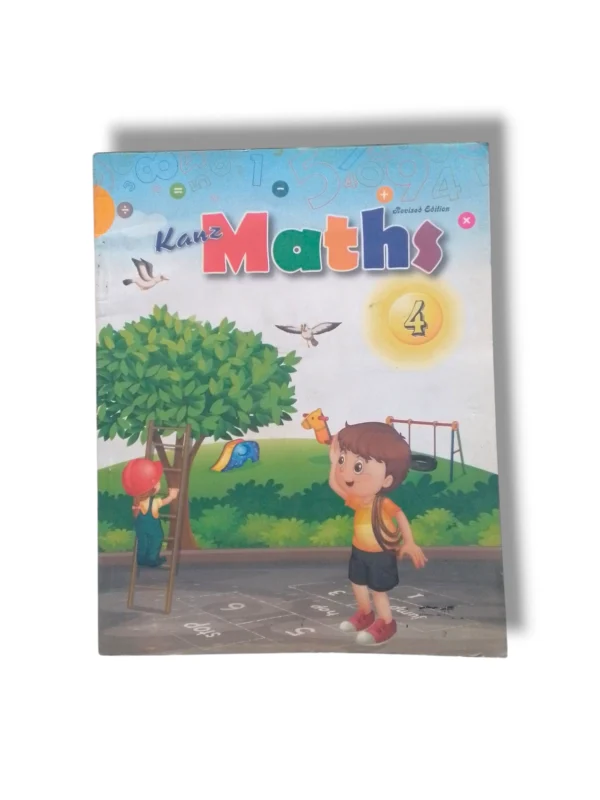 Kanz Maths 4 workbook cover for primary grade students