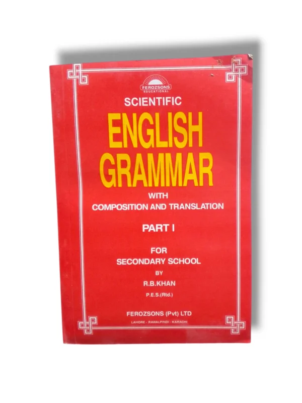 Scientific English Grammar 1st Year Book Front Cover