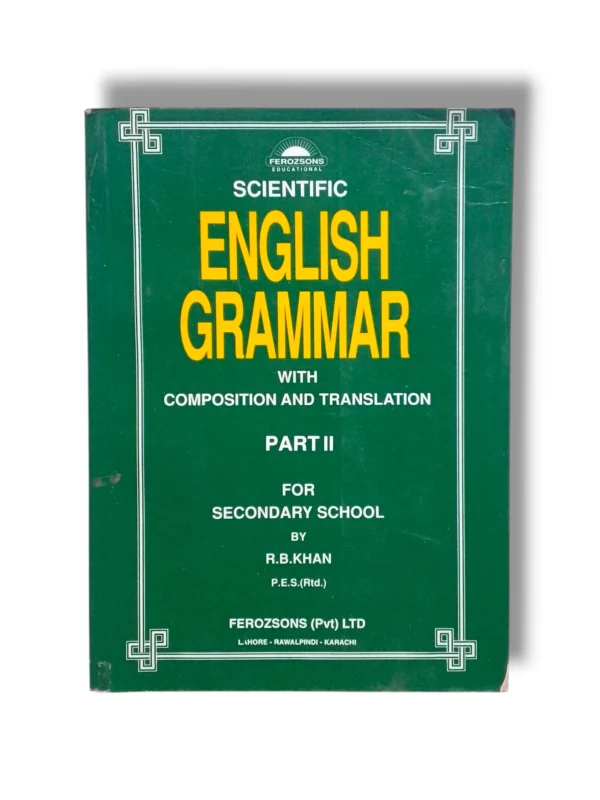 Scientific English Grammar 2nd Year Book Front Cover