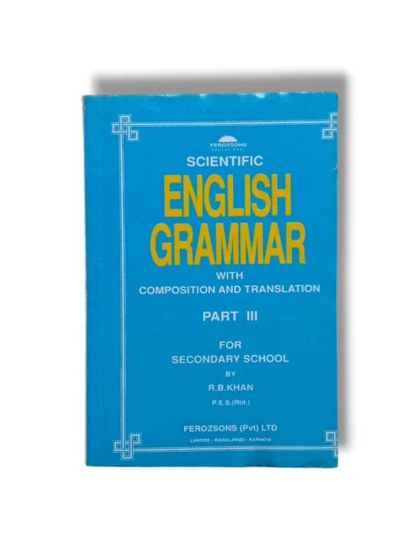 Scientific English Grammar 3rd Year Book Front Cover