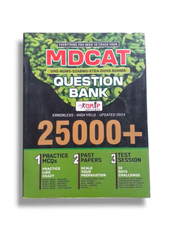 MDCAT Question Bank Grip front cover